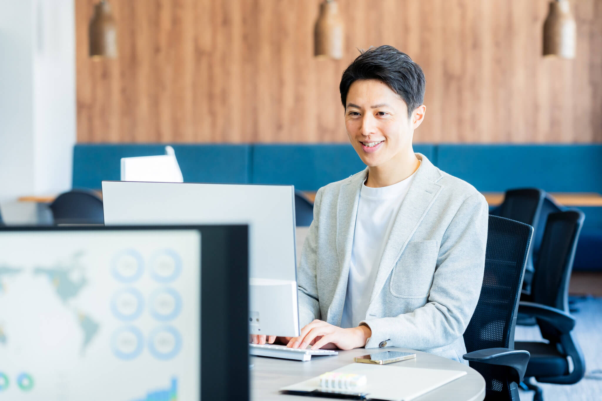 business person working in office